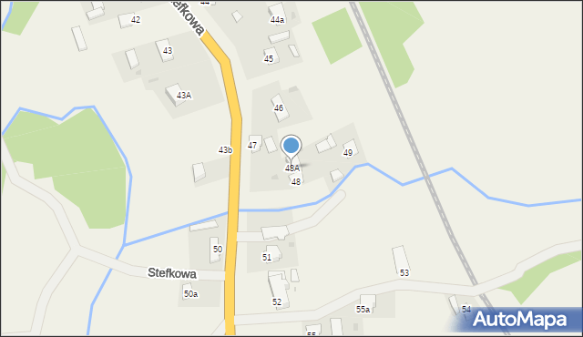 Stefkowa, Stefkowa, 48A, mapa Stefkowa