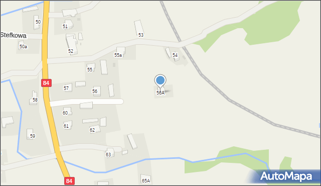 Stefkowa, Stefkowa, 56A, mapa Stefkowa