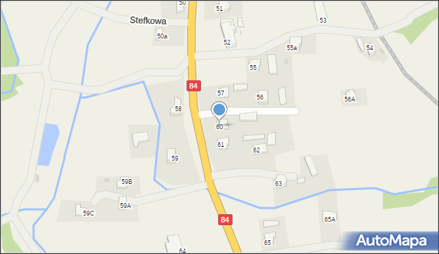 Stefkowa, Stefkowa, 60, mapa Stefkowa