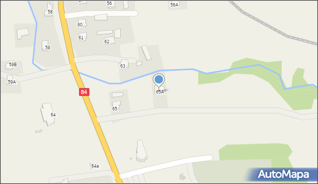 Stefkowa, Stefkowa, 65A, mapa Stefkowa