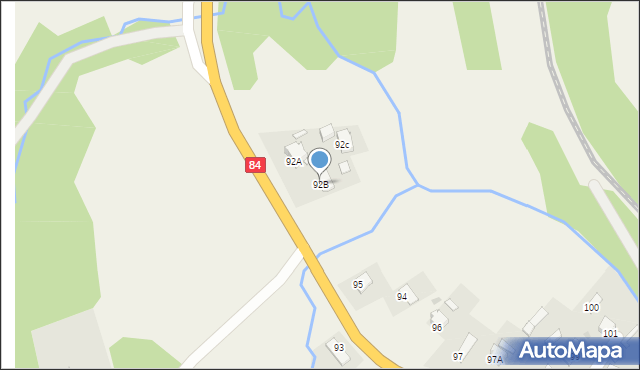 Stefkowa, Stefkowa, 92B, mapa Stefkowa
