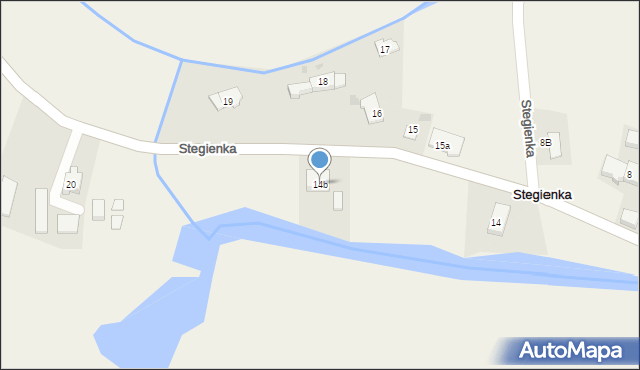 Stegienka, Stegienka, 14b, mapa Stegienka