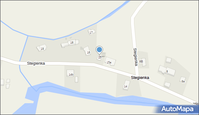 Stegienka, Stegienka, 15, mapa Stegienka