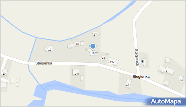Stegienka, Stegienka, 16, mapa Stegienka