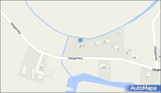 Stegienka, Stegienka, 19, mapa Stegienka