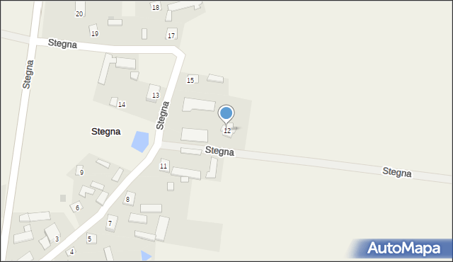 Stegna, Stegna, 12, mapa Stegna