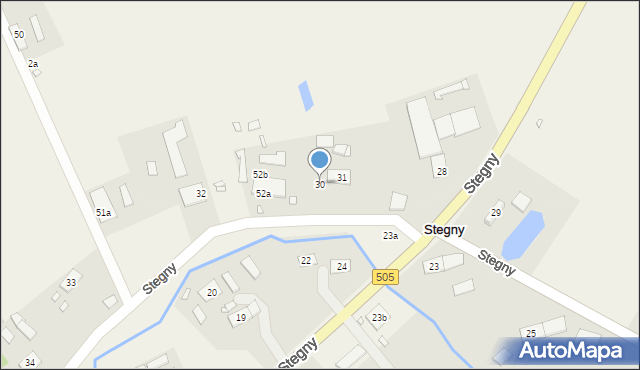 Stegny, Stegny, 30, mapa Stegny