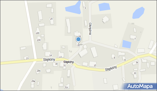 Stękiny, Stękiny, 12, mapa Stękiny