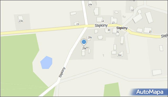 Stękiny, Stękiny, 29a, mapa Stękiny