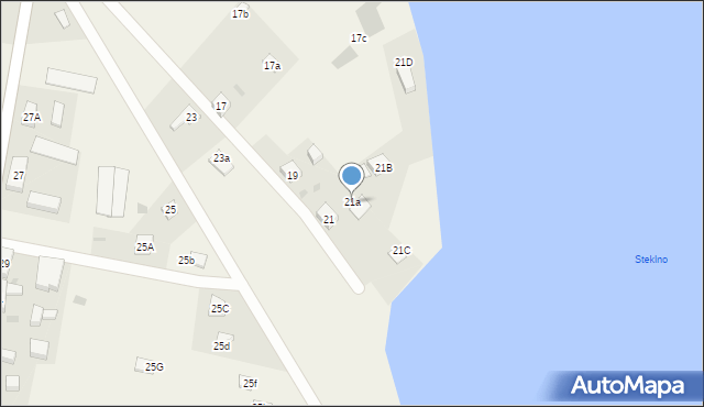 Steklno, Steklno, 21a, mapa Steklno