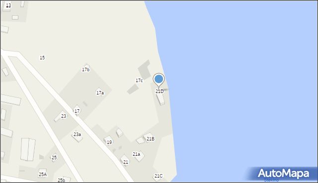 Steklno, Steklno, 21D, mapa Steklno