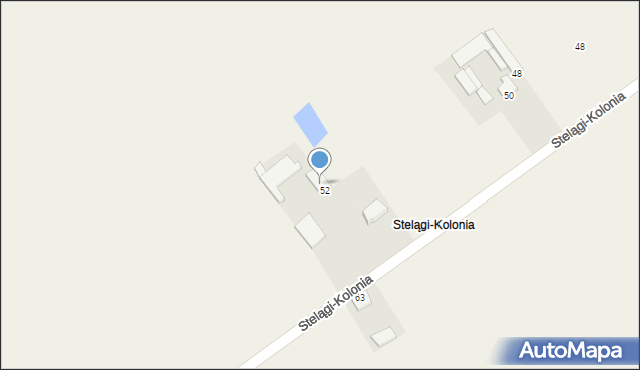 Stelągi, Stelągi-Kolonia, 52, mapa Stelągi