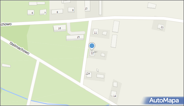 Stelmachowo, Stelmachowo, 12, mapa Stelmachowo