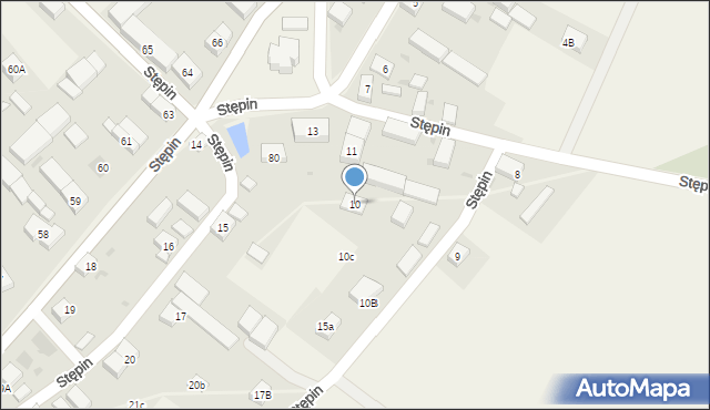 Stępin, Stępin, 10, mapa Stępin