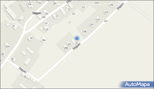 Stępin, Stępin, 23A, mapa Stępin