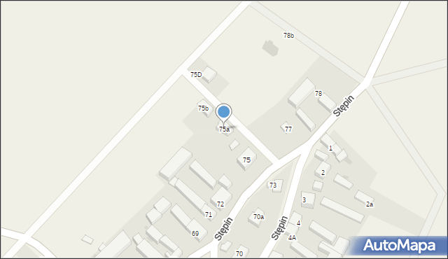 Stępin, Stępin, 75a, mapa Stępin