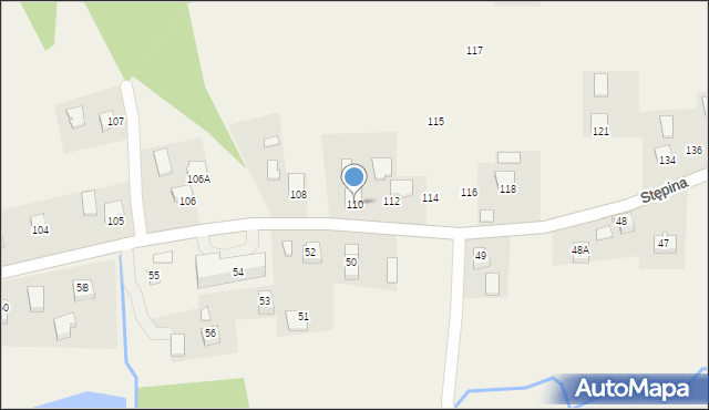 Stępina, Stępina, 110, mapa Stępina