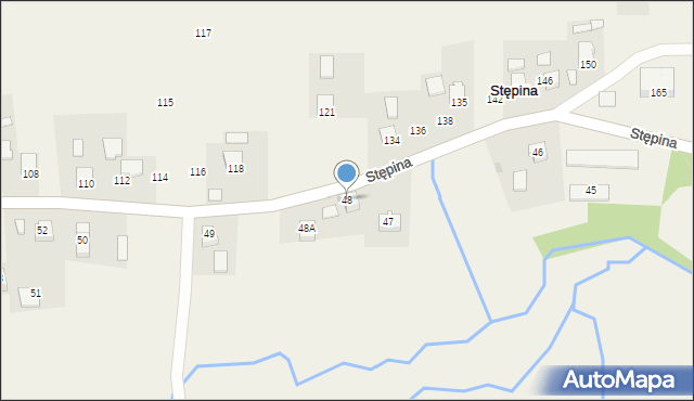 Stępina, Stępina, 48, mapa Stępina