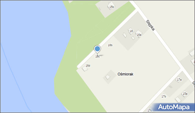 Stępka, Stępka, 16c, mapa Stępka