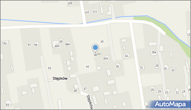 Stępków, Stępków, 42, mapa Stępków