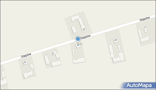 Stępów, Stępów, 19, mapa Stępów
