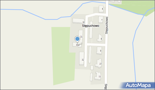 Stępuchowo, Stępuchowo, 31a, mapa Stępuchowo