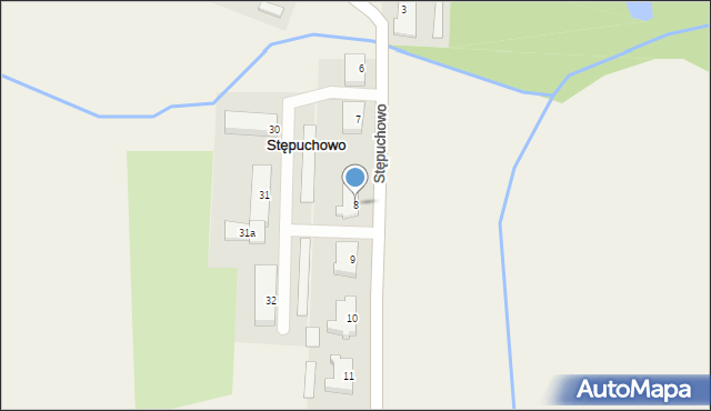 Stępuchowo, Stępuchowo, 8, mapa Stępuchowo