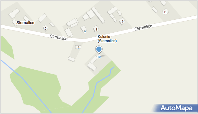 Sternalice, Sternalice, 10, mapa Sternalice