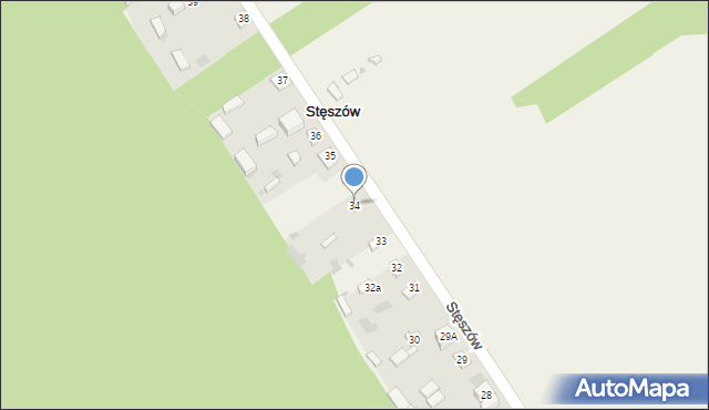 Stęszów, Stęszów, 34, mapa Stęszów