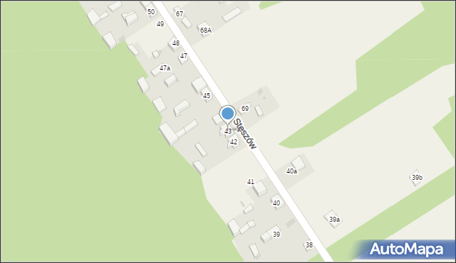 Stęszów, Stęszów, 43, mapa Stęszów