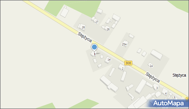 Stężyca, Stężyca, 1, mapa Stężyca