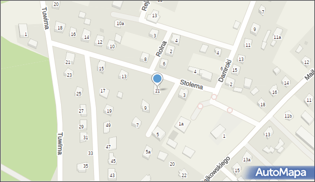 Stężyca, Stolema, 11, mapa Stężyca