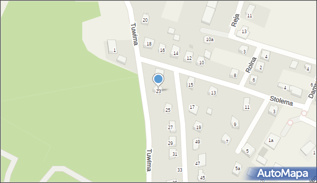 Stężyca, Stolema, 23, mapa Stężyca