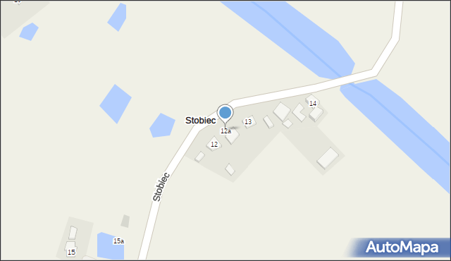 Stobiec, Stobiec, 12a, mapa Stobiec