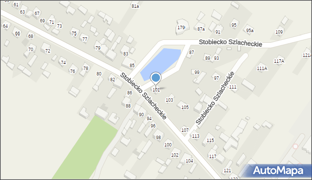 Stobiecko Szlacheckie, Stobiecko Szlacheckie, 101, mapa Stobiecko Szlacheckie