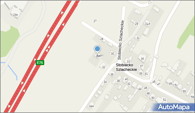 Stobiecko Szlacheckie, Stobiecko Szlacheckie, 28A, mapa Stobiecko Szlacheckie