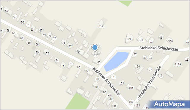 Stobiecko Szlacheckie, Stobiecko Szlacheckie, 83, mapa Stobiecko Szlacheckie