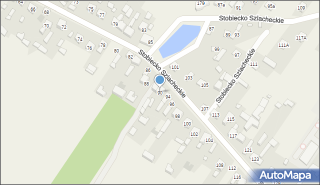 Stobiecko Szlacheckie, Stobiecko Szlacheckie, 90, mapa Stobiecko Szlacheckie