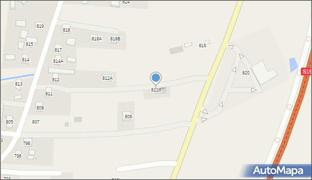 Stobierna, Stobierna, 811d, mapa Stobierna