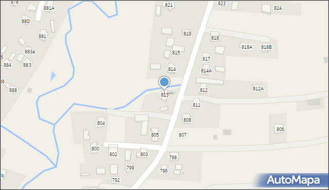 Stobierna, Stobierna, 813, mapa Stobierna