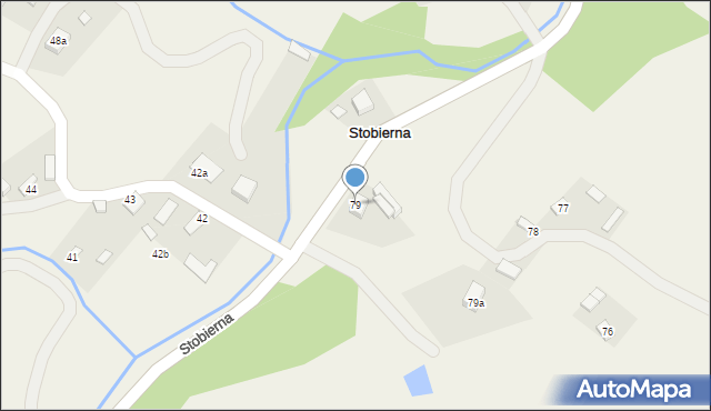 Stobierna, Stobierna, 79, mapa Stobierna