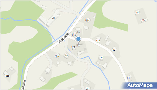 Stobierna, Stobierna, 87, mapa Stobierna