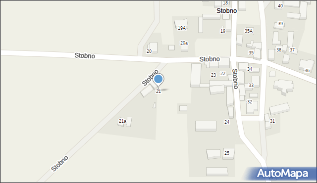Stobno, Stobno, 21, mapa Stobno