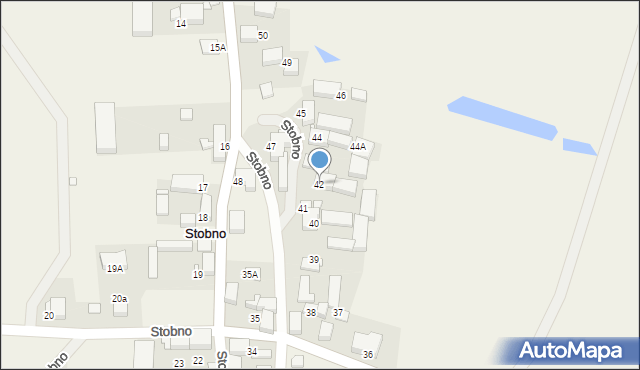 Stobno, Stobno, 42, mapa Stobno