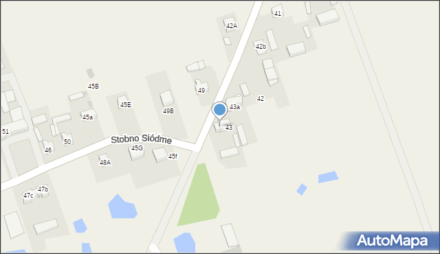 Stobno, Stobno, 43b, mapa Stobno