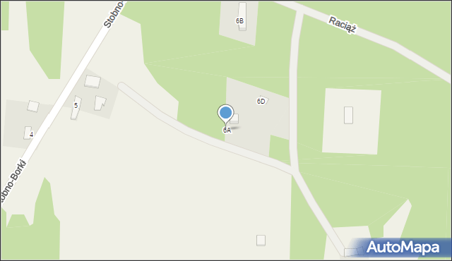 Stobno-Borki, Stobno-Borki, 6A, mapa Stobno-Borki