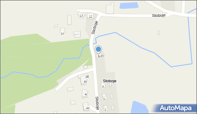 Stoboje, Stoboje, 5, mapa Stoboje