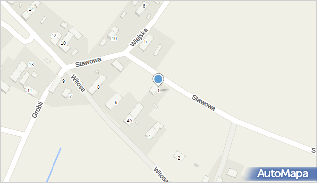 Stobrawa, Stawowa, 1, mapa Stobrawa