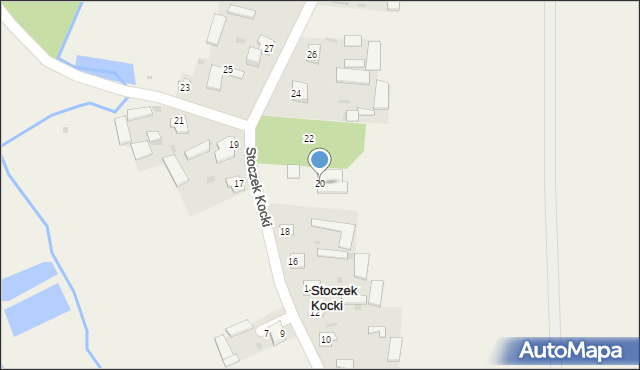 Stoczek Kocki, Stoczek Kocki, 20, mapa Stoczek Kocki