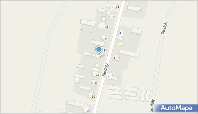 Stodoły, Stodoły, 33, mapa Stodoły